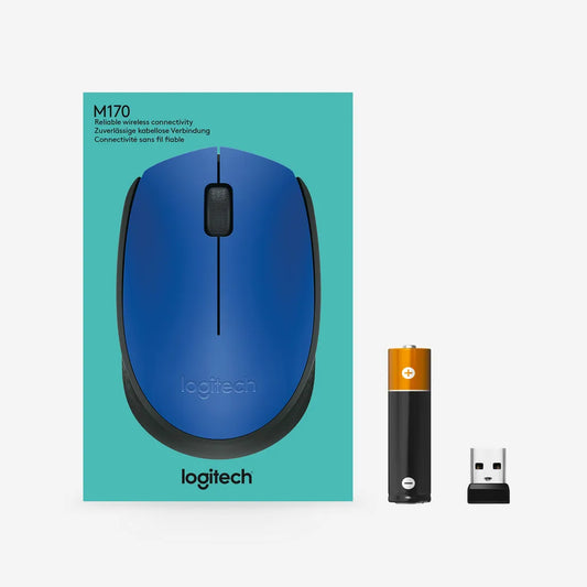 LOGITECH M171 WIRELESS MOUSE - BLUE