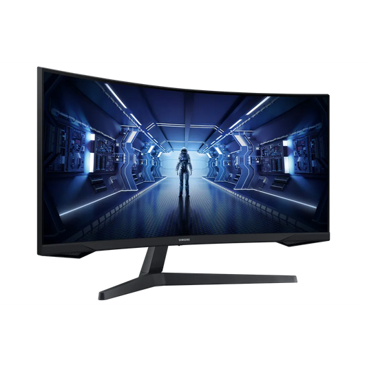 Samsung Odyssey G55T 34'' VA gaming monitor with UWQHD 3440×1440 resolution