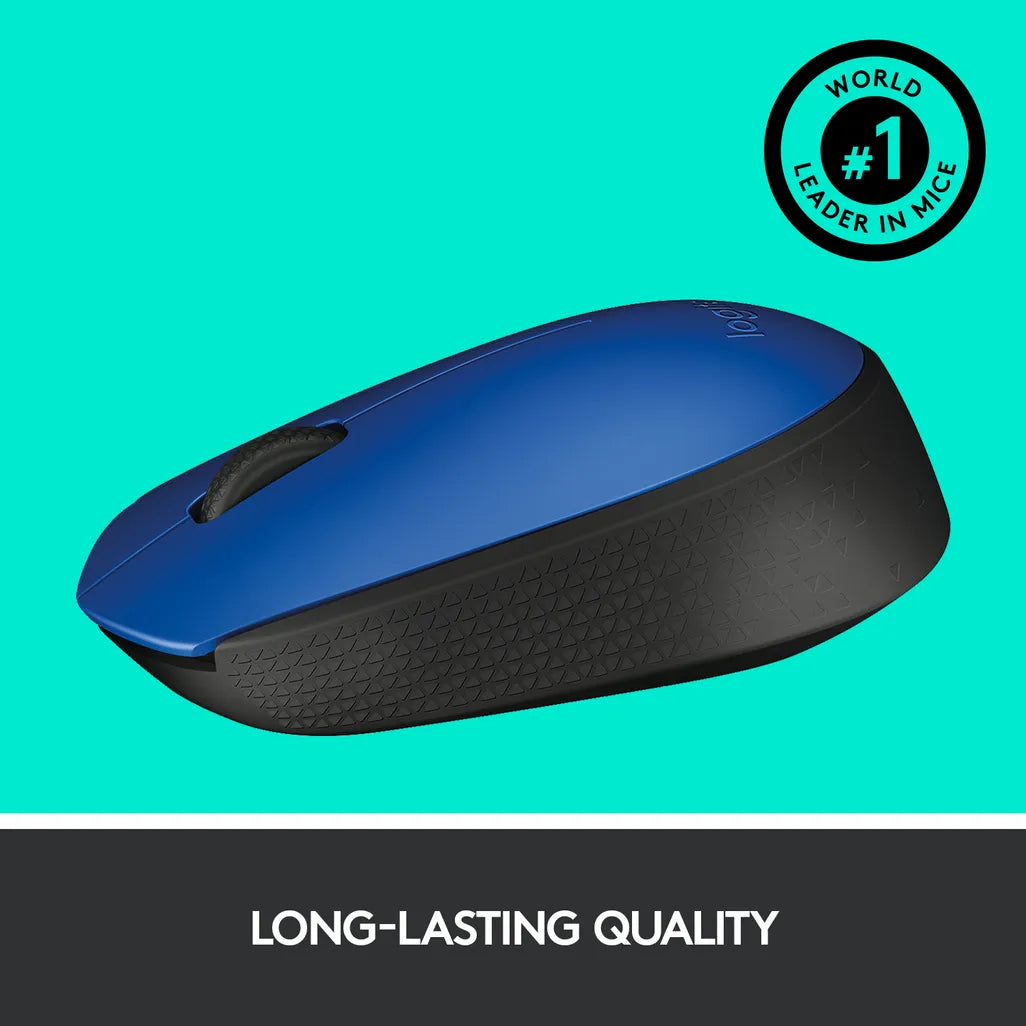LOGITECH M171 WIRELESS MOUSE - BLUE