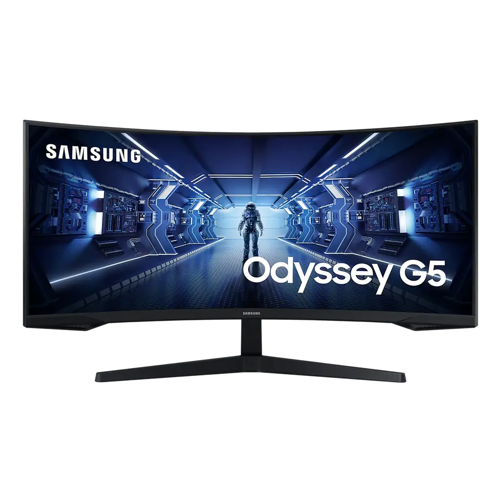 Samsung Odyssey G55T 34'' VA gaming monitor with UWQHD 3440×1440 resolution