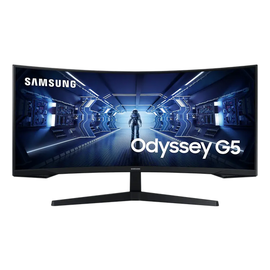 Samsung Odyssey G55T 34'' VA gaming monitor with UWQHD 3440×1440 resolution